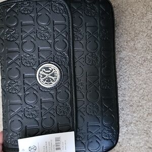 Christian Lacroix Black Embossed Logo Bag